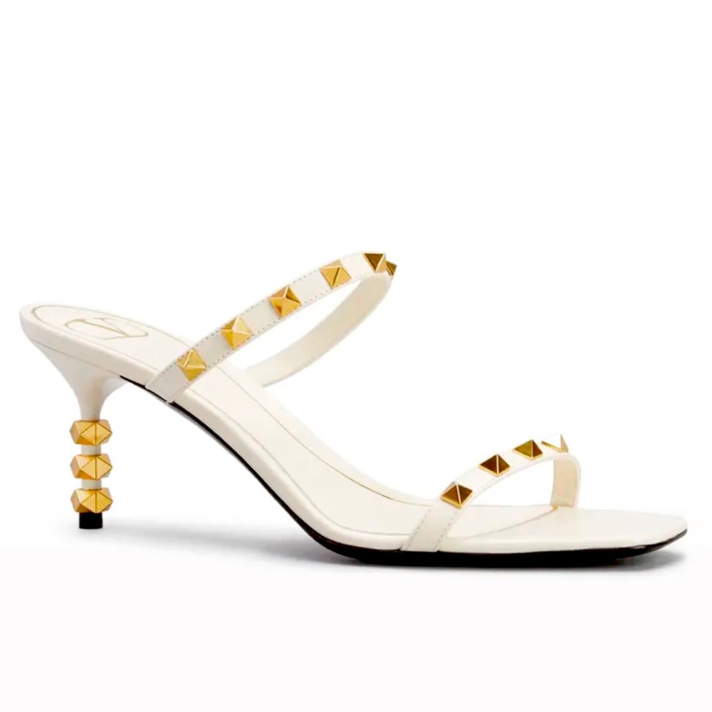 VALENTINO GARAVANI Rockstud 2-Band Sandal Heel